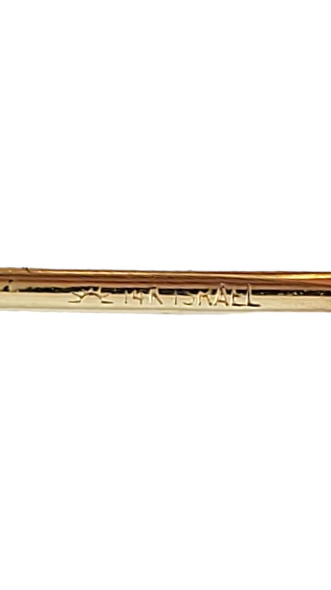 Ovale 14K Gelbgold-Ohrringe #15916 1