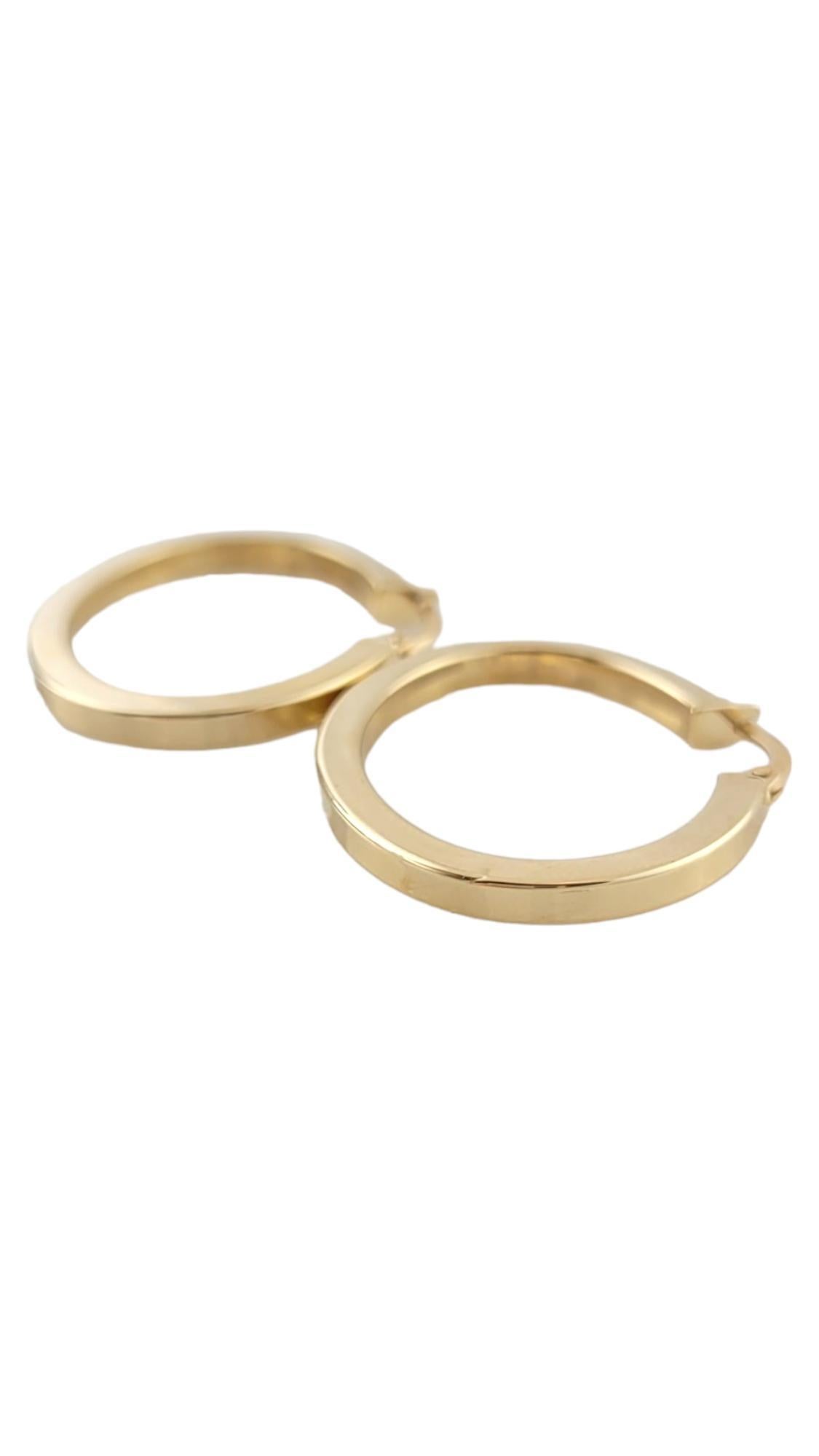 Vintage 14K Yellow Gold Oval Hoop Earrings

This beautiful set of oval hoops are crafted from 14K yellow gold for a gorgeous finish!

Size: 24.78mm X 30.04mm X 2.5mm

Weight: 1.35 dwt/ 2.09 g

Hallmark: 14KT ITALY

Very good condition,