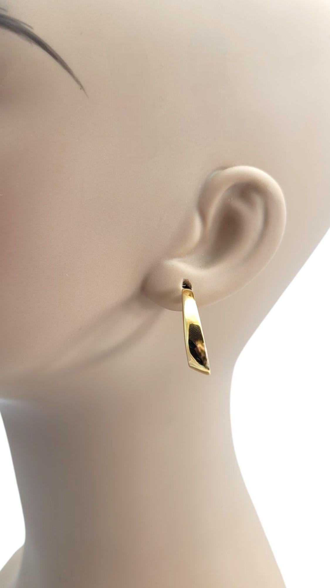 14K Gelbgold Ovale Ohrringe #21665 im Angebot 6