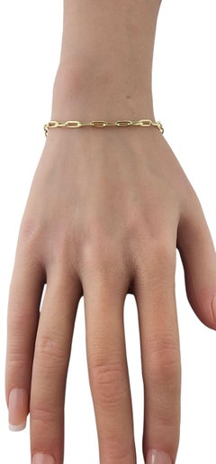 14k Yellow Gold Oval Link Bracelet #23195