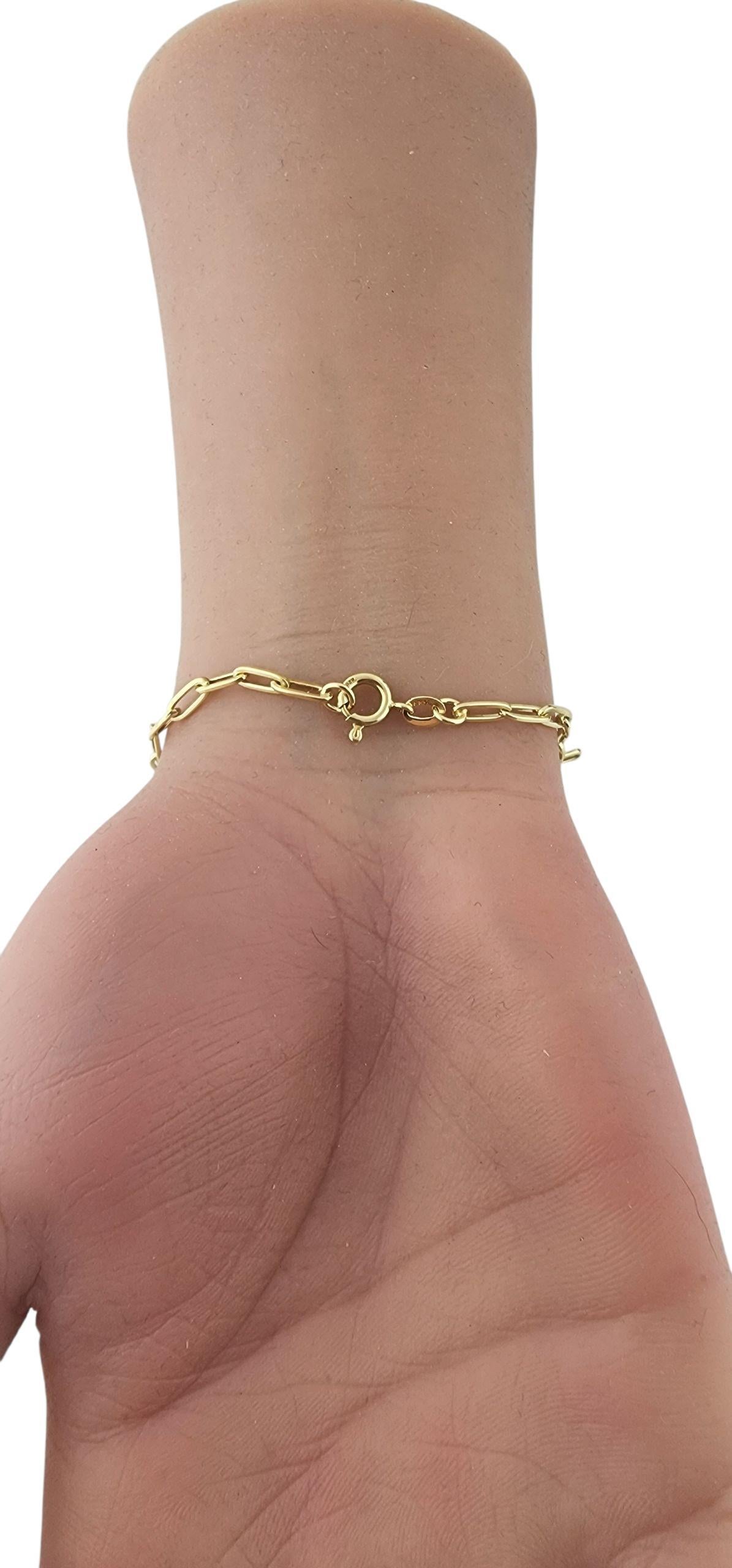 Contemporaneo Bracciale a maglie ovali in oro giallo 14k #23195 in vendita