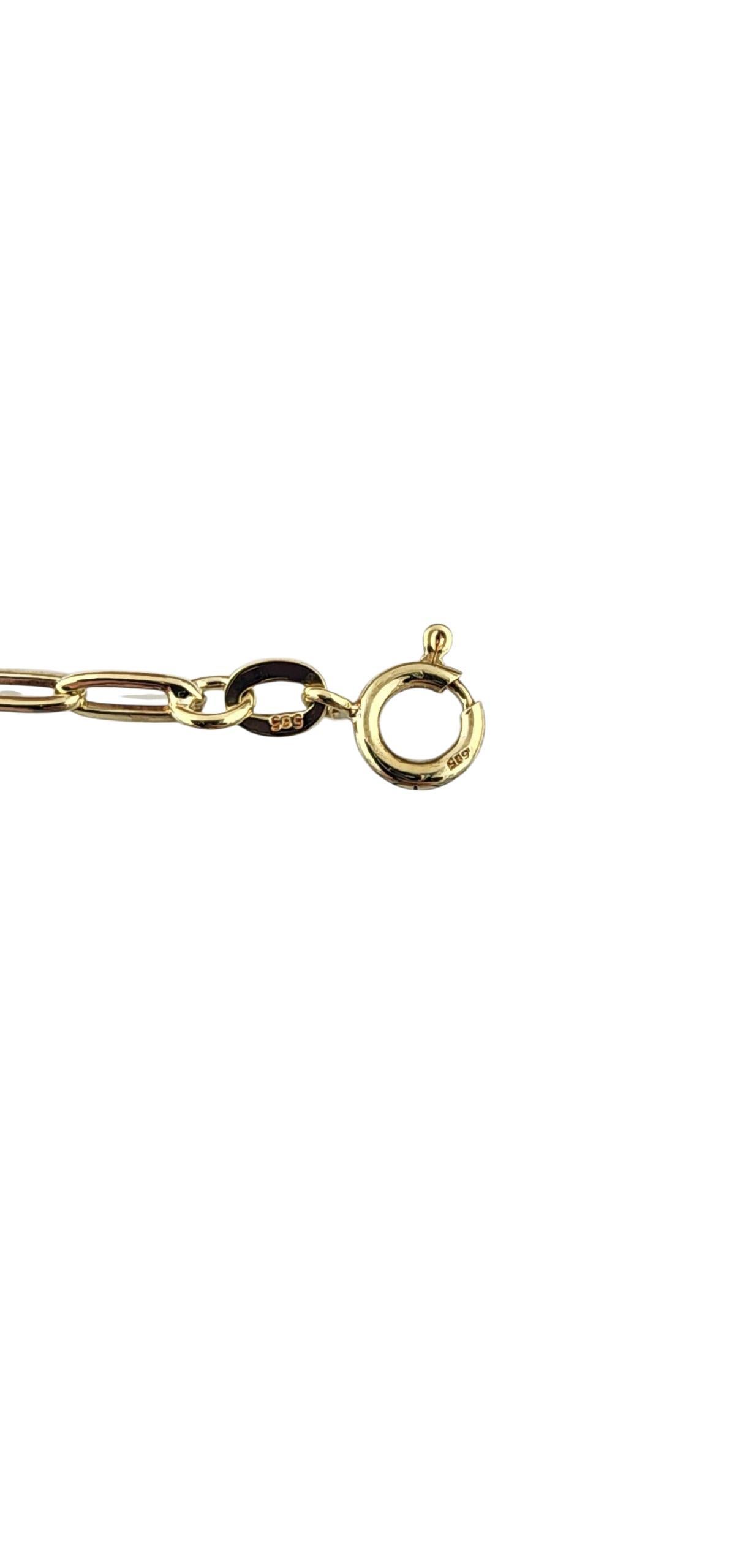 Bracciale a maglie ovali in oro giallo 14k #23195 In condizioni buone in vendita a Washington Depot, CT