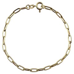 14k Yellow Gold Oval Link Bracelet #23195