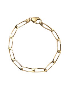 14K Yellow Gold Oval Link Bracelet #25157