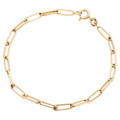 14K Yellow Gold Oval Link Bracelet