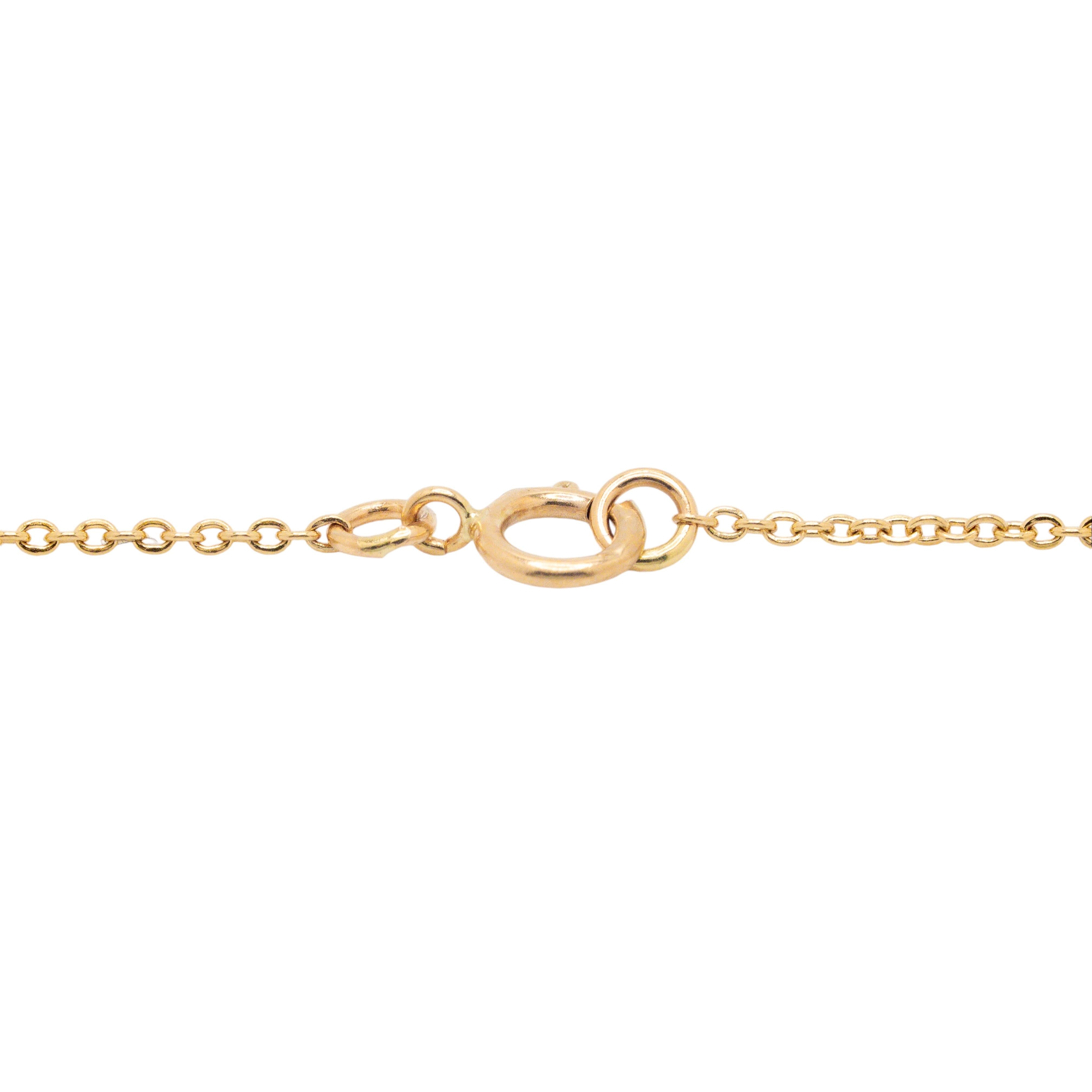 14K Gelbgold Oval Rubin Halskette im Angebot 1