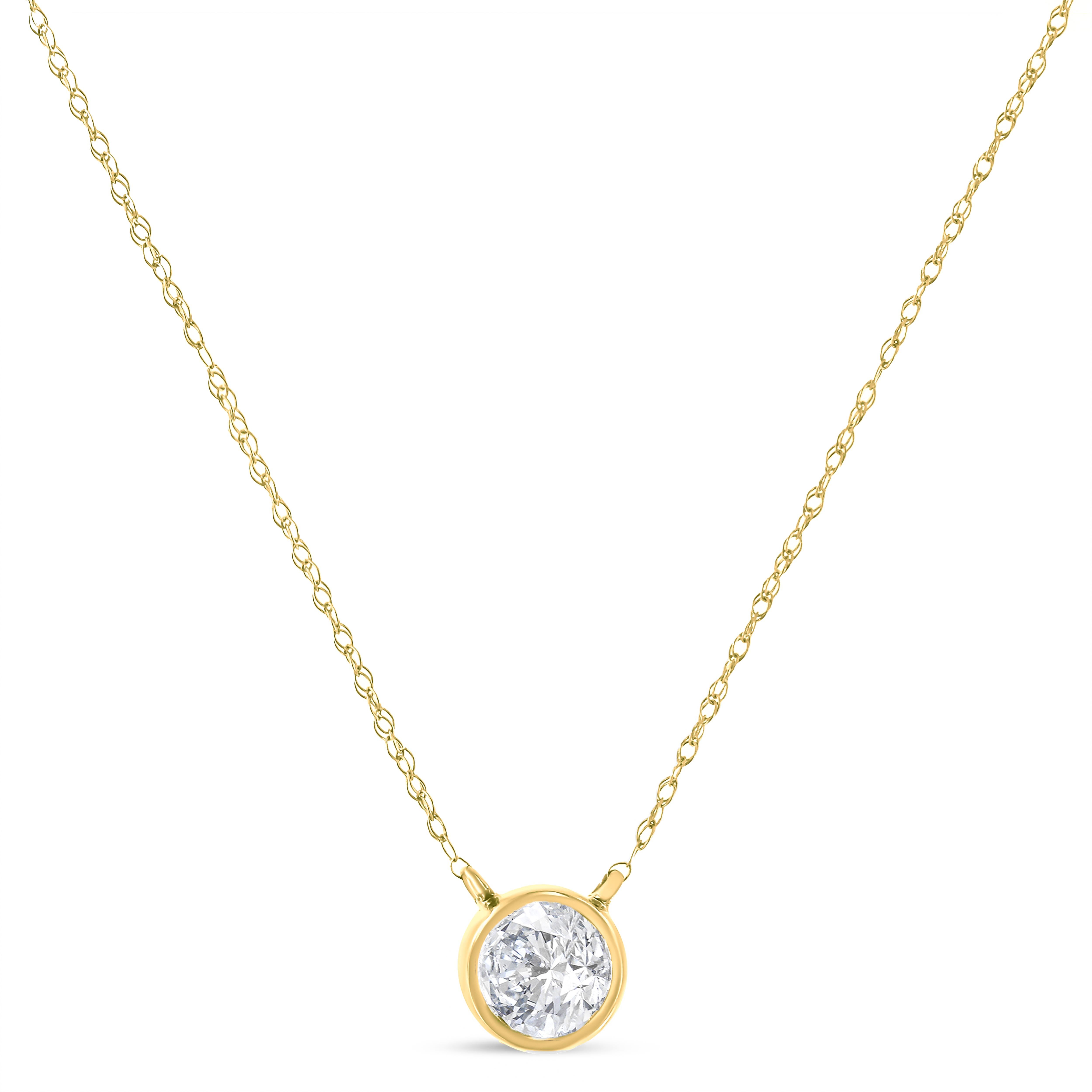 Some things shouldn't be reinvented, which is why we created the Solitaire Diamond Necklace. This is the perfect way to highlight every big occasion, transition, and personal achievement in your life. This solitaire diamond necklace features a