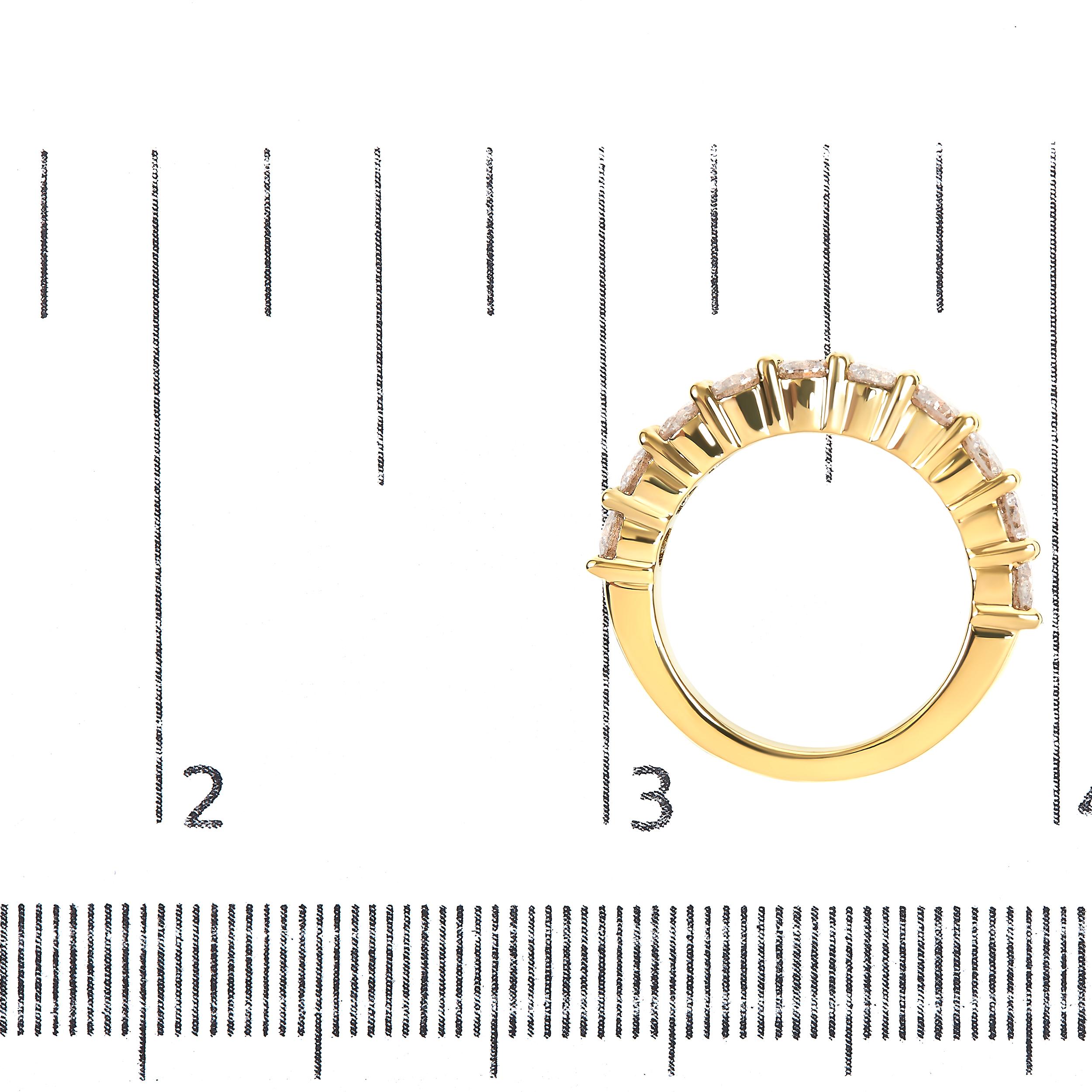 10 stone diamond anniversary ring