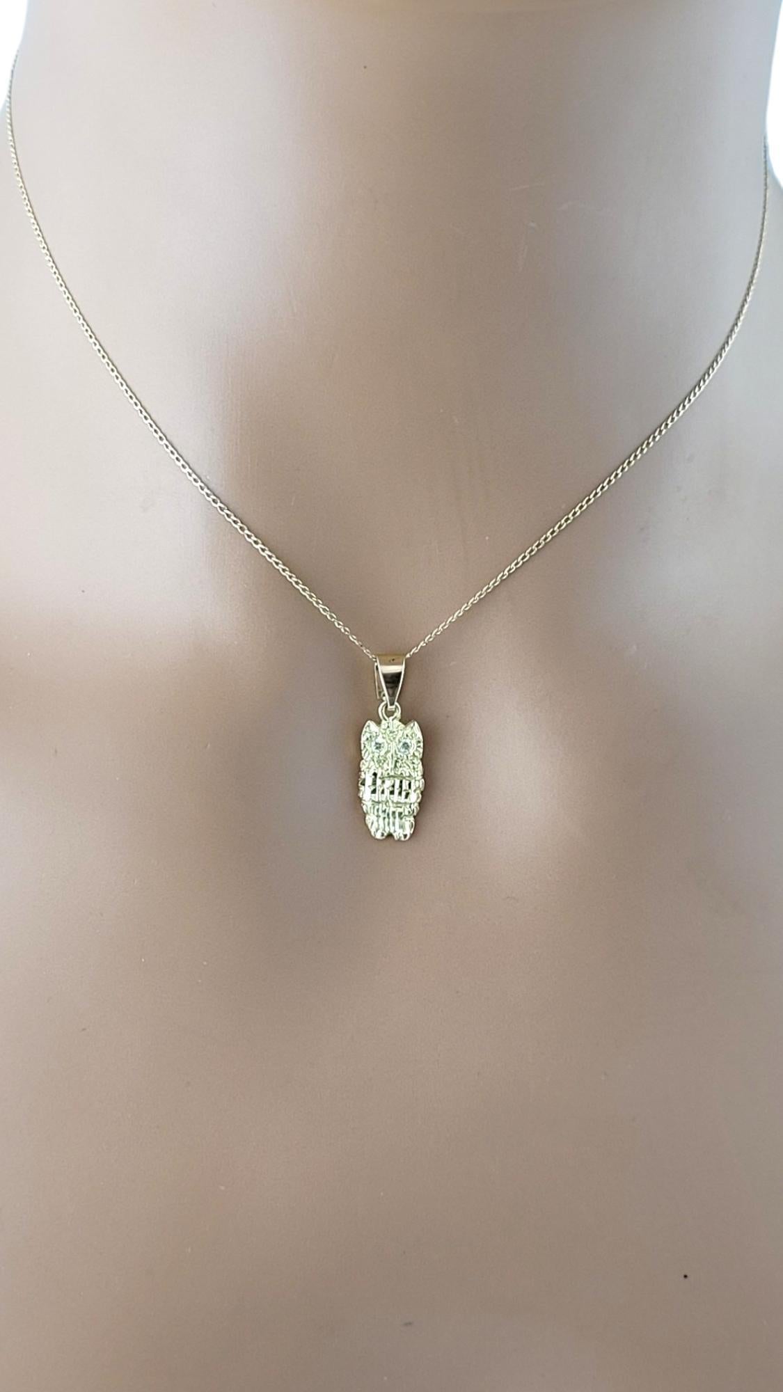 Pendentif hibou en or jaune 14 carats n° 17342 en vente 2