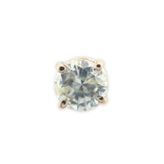 14K Yellow Gold Pair of Diamond Stud Earrings 1.5 carats total