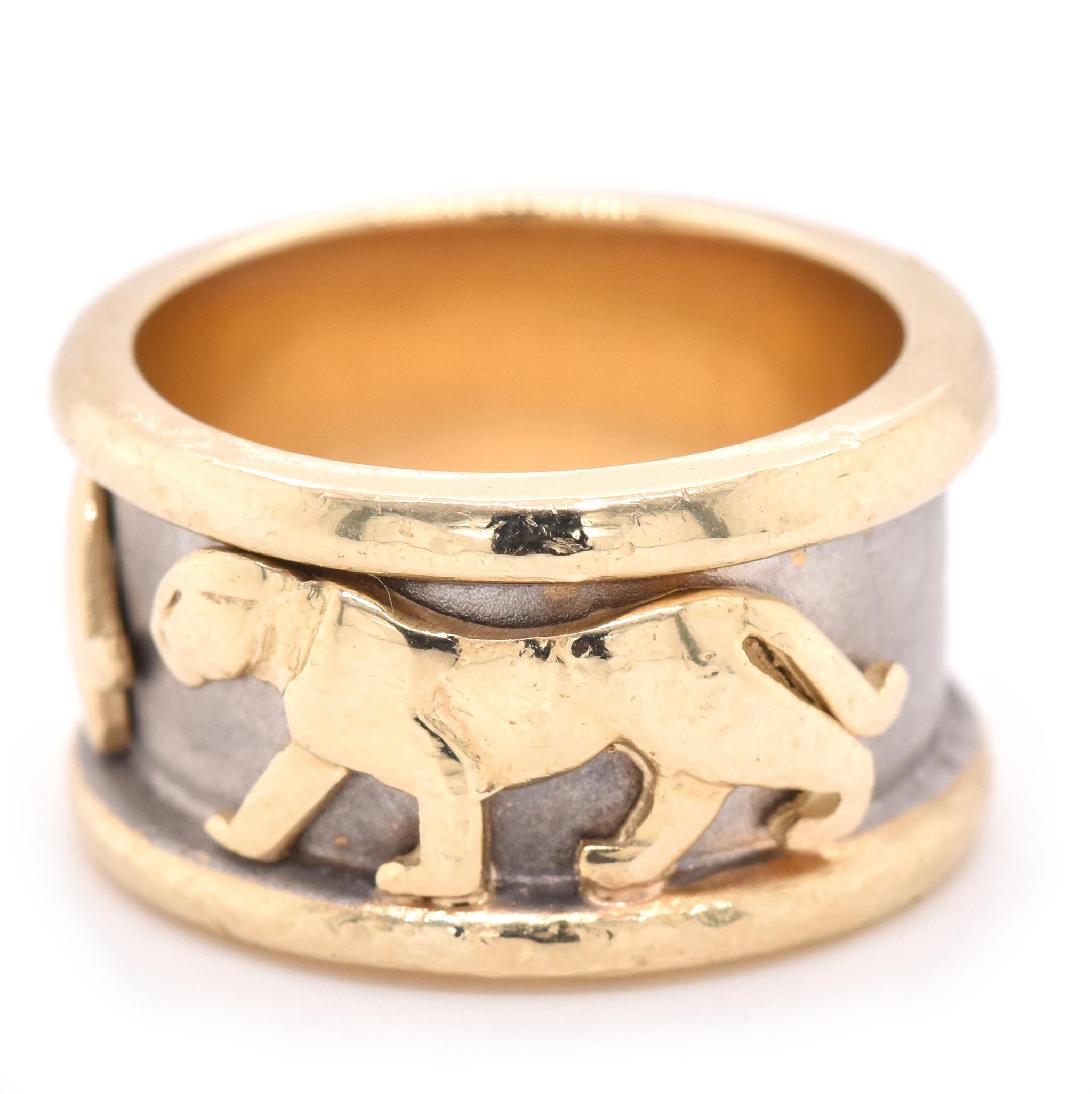 Material: 14k yellow gold
Ring Size: 5 (please allow up to two additional business days for sizing requests)
Dimensions: ring measures 11.05mm in width
Weight: 11.2 grams