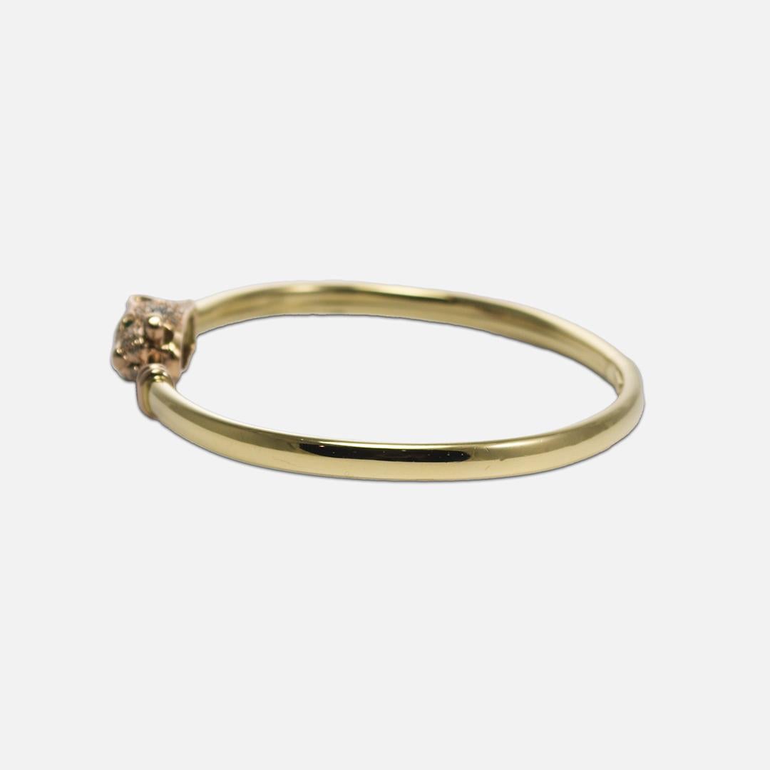 14K Gelbgold Panther-Diamant-Armreif 0,33 Karat für Damen oder Herren