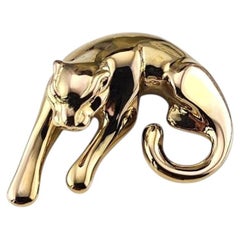 14K Yellow Gold Panther Pendant #24450