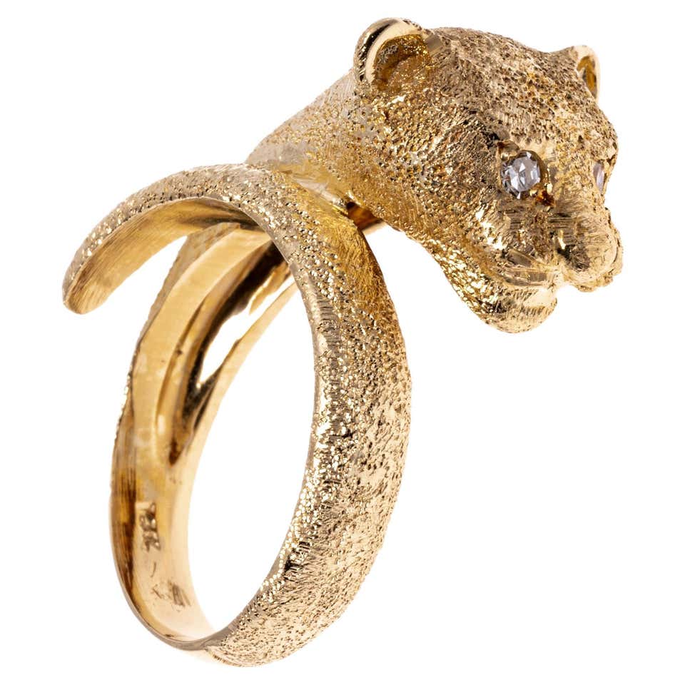 Maurice Katz Yellow Gold Shark Ring at 1stDibs | maurice katz jewelry ...
