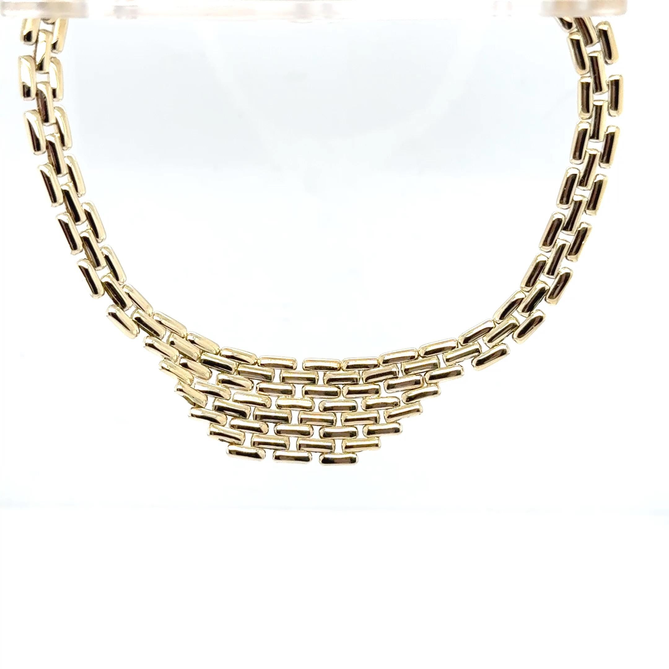 Collier en or jaune 14K en forme de panthère en vente 1