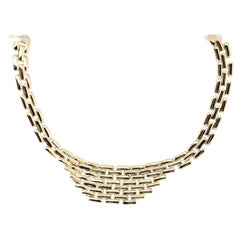 14K Yellow Gold Panther Style Necklace