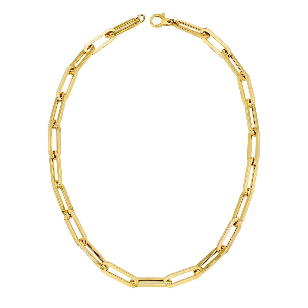 Paperclip Gold Necklace 7.0mm in 14K Yellow Gold 18 inches

Set in 14K Yellow Gold

Length: 18.0 inches

Width of Paperclip: 7.0mm

Weight: 16.70 grams

Stock #: J5751

ALSO AVAILABLE IN 20