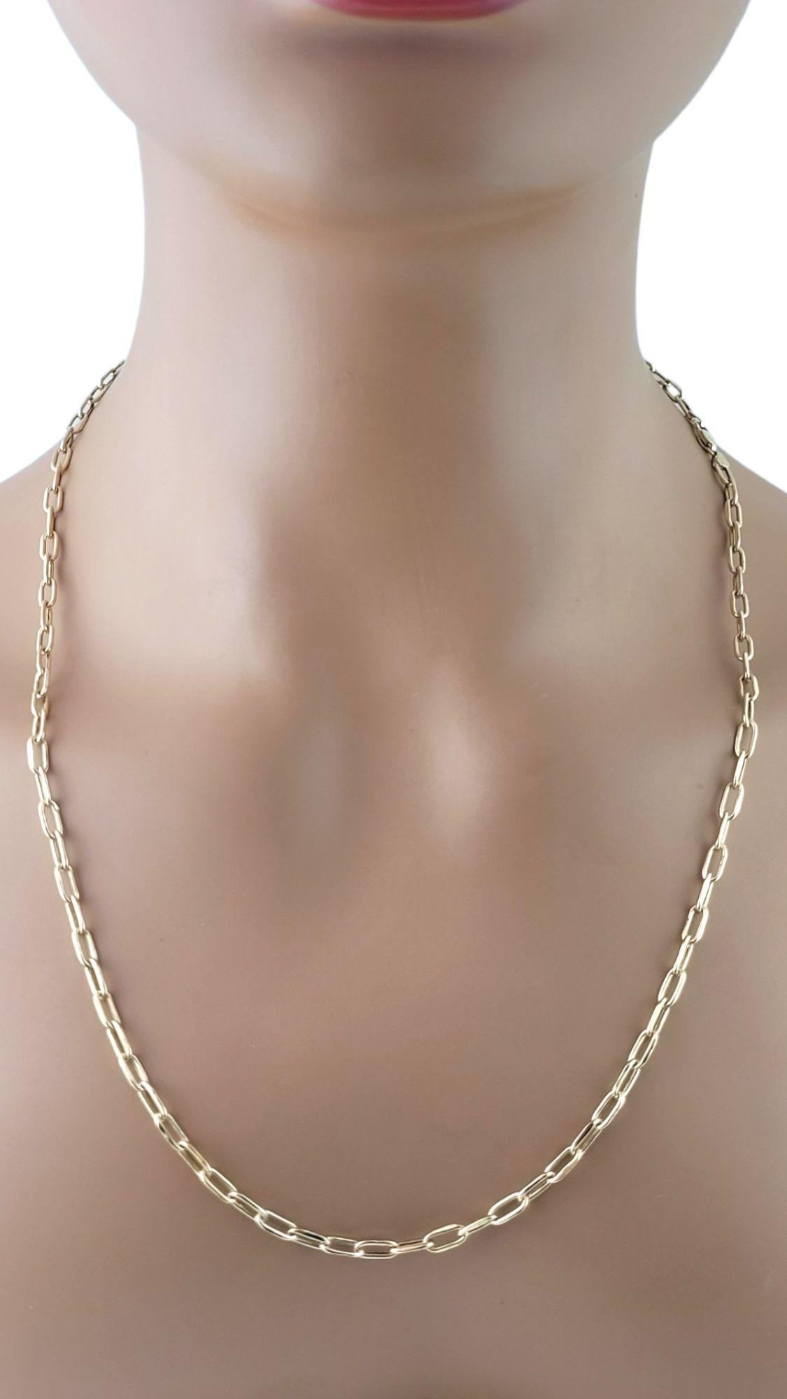 14K Yellow Gold Paper Clip Oval Link Chain #14978 1