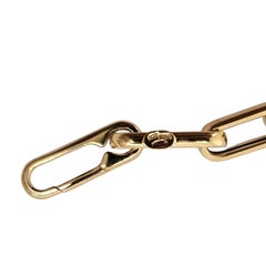 14K Yellow Gold Paperclip Link Bracelet #25742