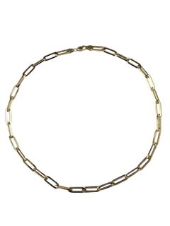 14K Yellow Gold Paperclip Link Necklace 20" #24622