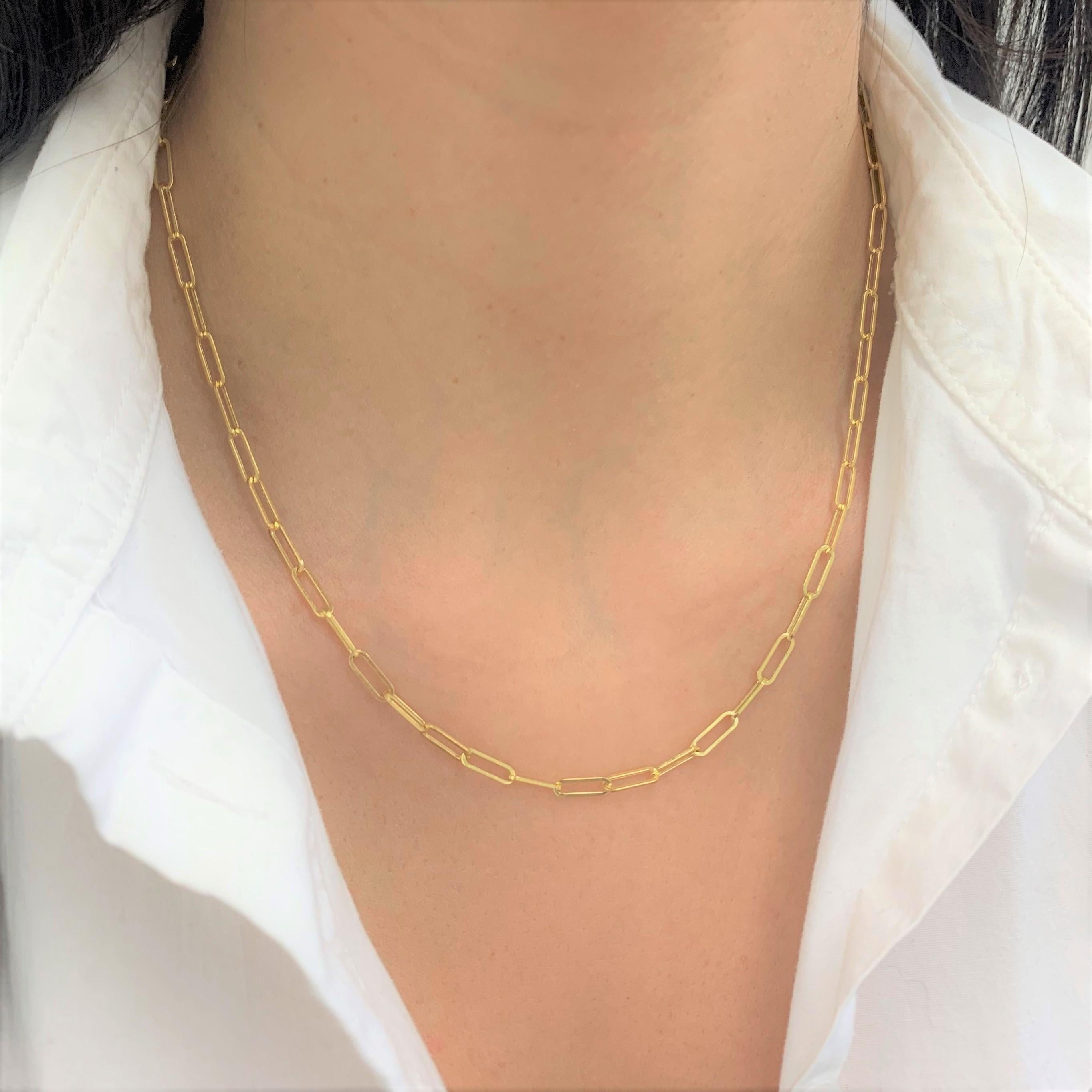 20 inch paperclip necklace