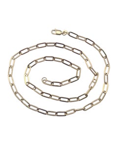 14K Yellow Gold Paperclip Necklace 18" #24809