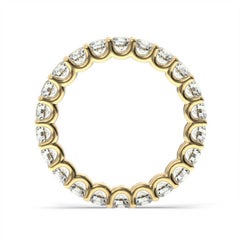 14K Yellow Gold Pavia Eternity "U" Diamond Ring '2 Ct. tw'
