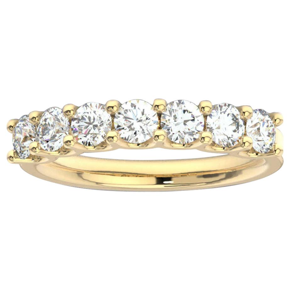 14K Yellow Gold Pavia "U" Diamond Ring '1 Ct. Tw'