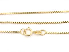 14k Yellow Gold Pear Garnet & Diamond Teardrop Slide Pendant Box Chain Necklace