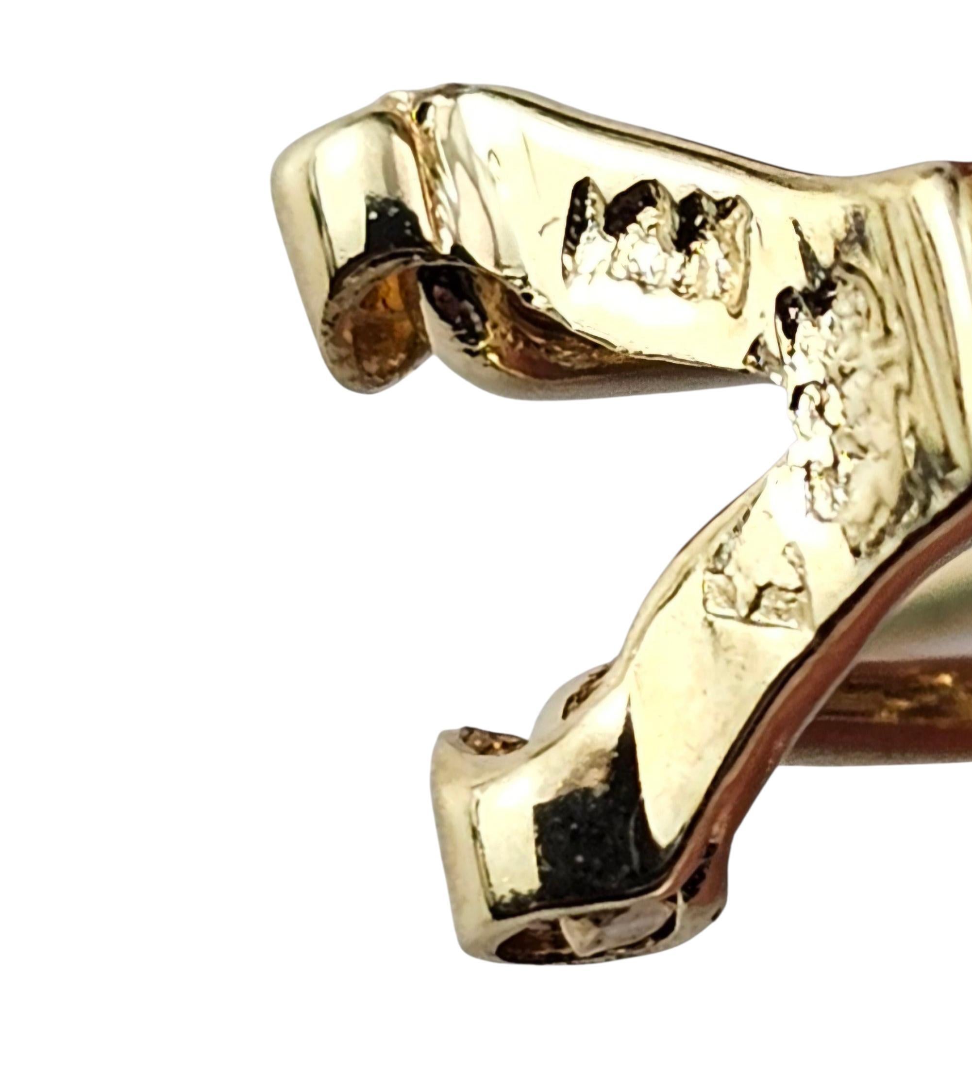 Donna Orecchini Omega a grappolo con perle e diamanti in oro giallo 14K #23568 in vendita