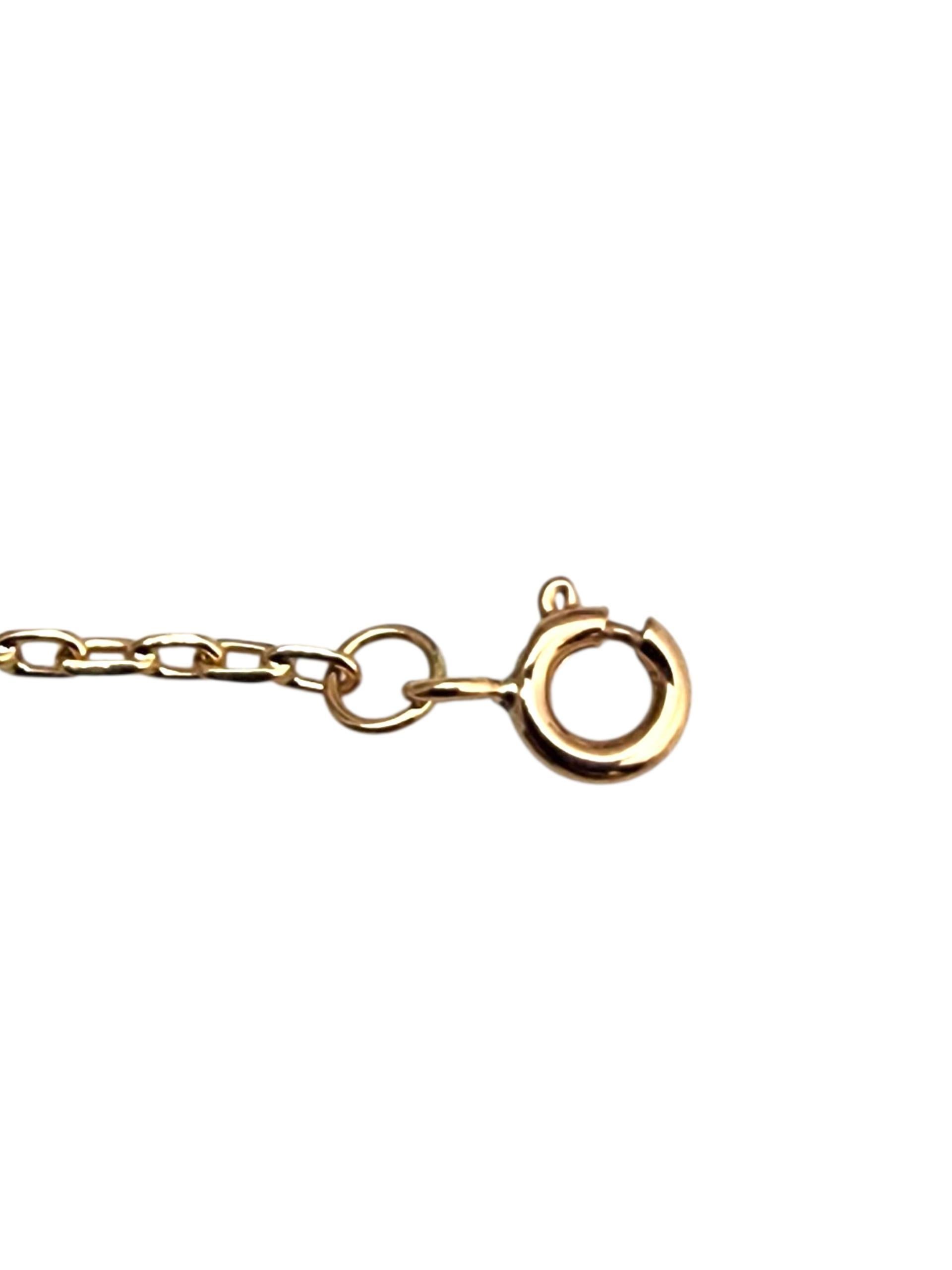 14K Yellow Gold Pearl Bracelet #22884 For Sale 2