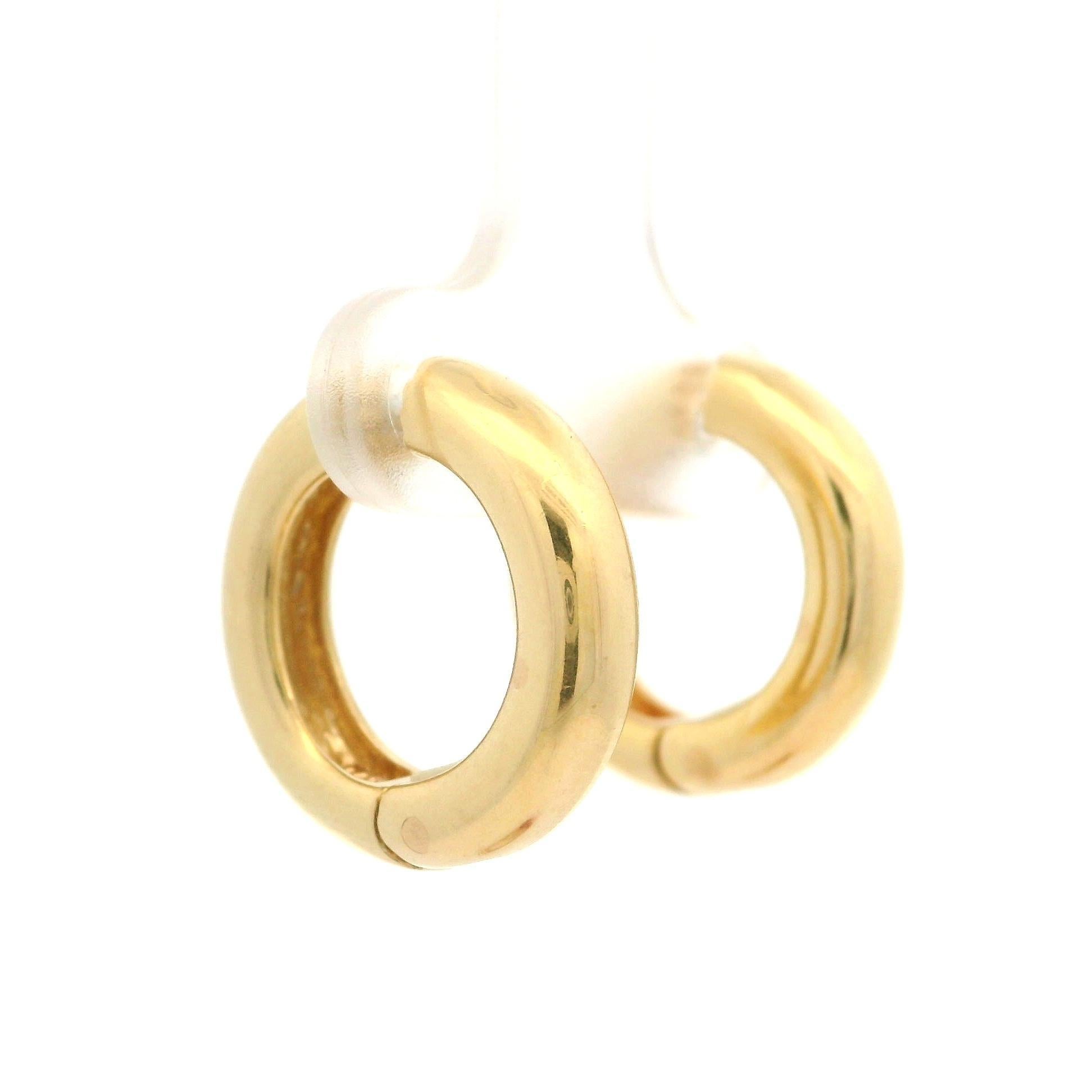 14k Yellow Gold Pearl Convertible Huggie Hoop Or Dangle Clip On Earrings For Sale 5