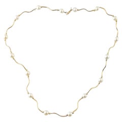 14K Gelbgold Perlenkette #17337 Perlenkette