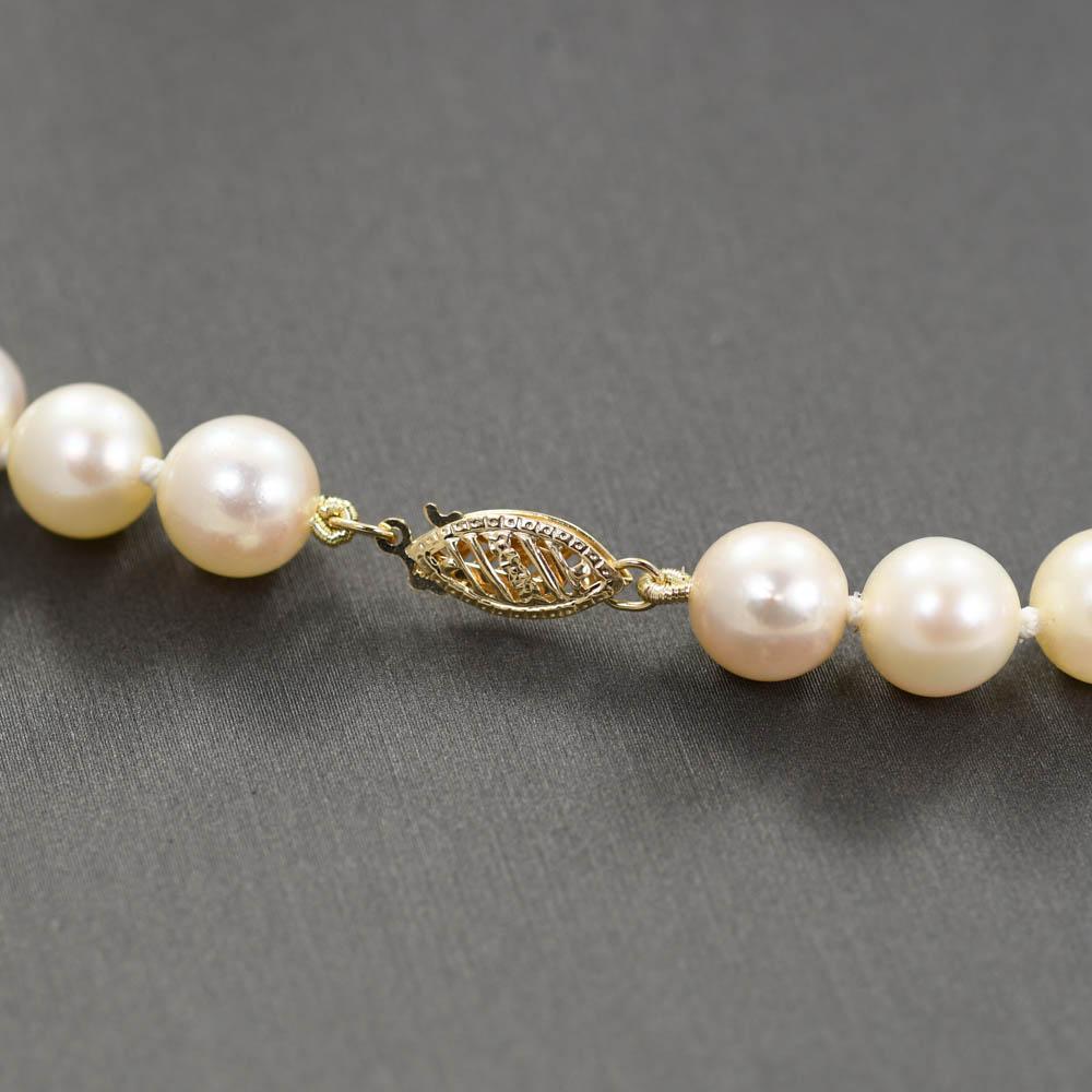 Collier de perles en or jaune 14K 22