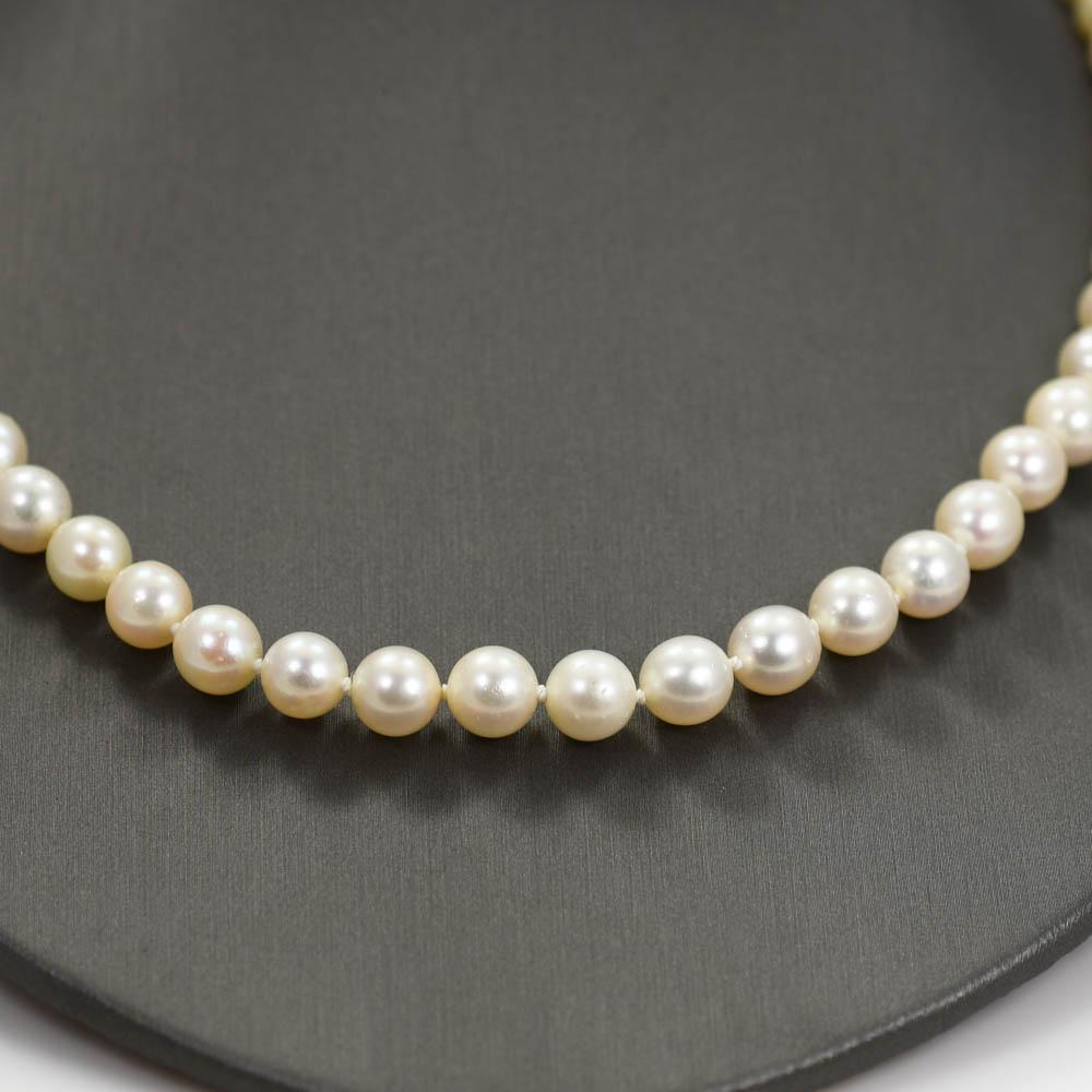 Collier de perles en or jaune 14K 22