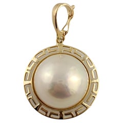 14K Yellow Gold Pearl Pendant