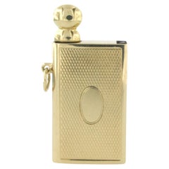 Pendentif en or jaune 14k en forme de tabatière