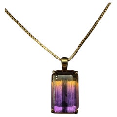 Used 14K Yellow Gold Pendant with Ametrine
