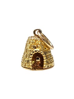 14K Yellow Gold Penguins & Igloo Charm #25630