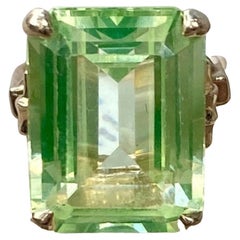 14 Karat Gelbgold Peridot-Cocktailring