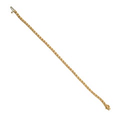 Oro Amarillo 14K Petite 1.10ct. Pulsera de tenis con diamantes
