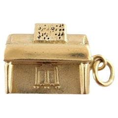 14K Yellow Gold Piano Organ Charm #14857