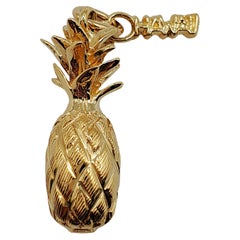14K Yellow Gold Pineapple Charm