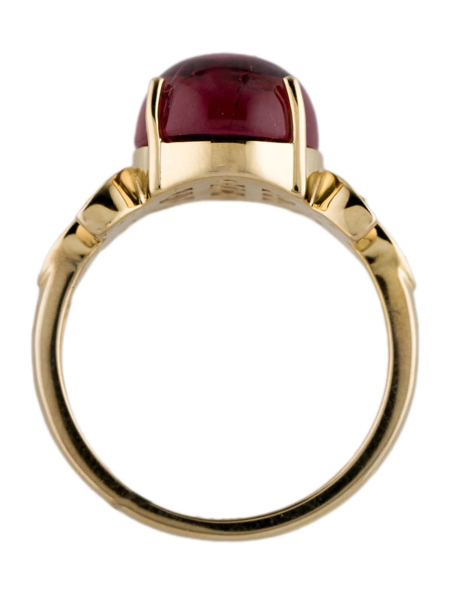 14K Yellow Gold Pink Tourmaline & Diamond Cocktail Ring Size 7 In New Condition For Sale In Holtsville, NY