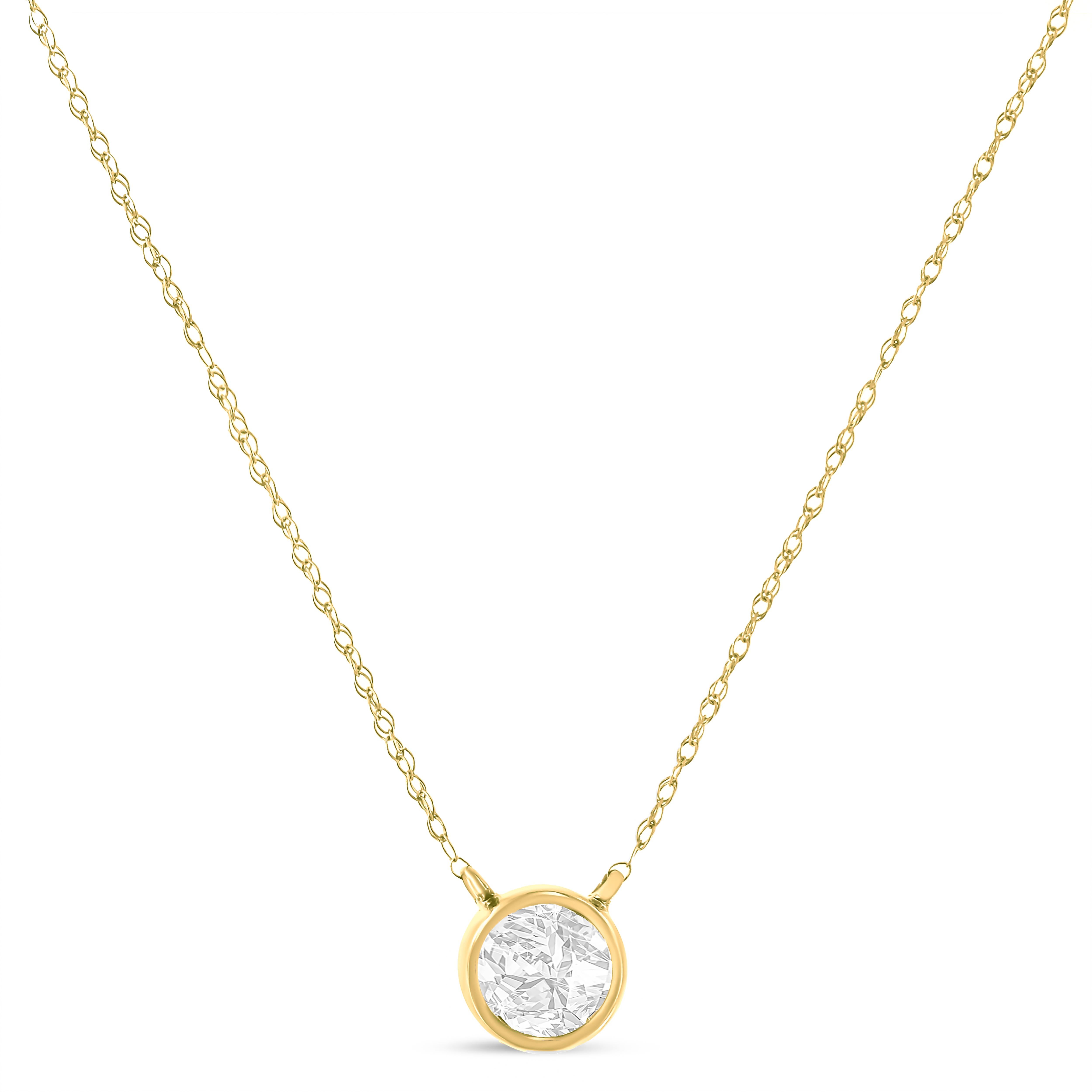 Some things shouldn't be reinvented, which is why we created the Solitaire Diamond Necklace. This is the perfect way to highlight every big occasion, transition, and personal achievement in your life. This solitaire diamond necklace features a