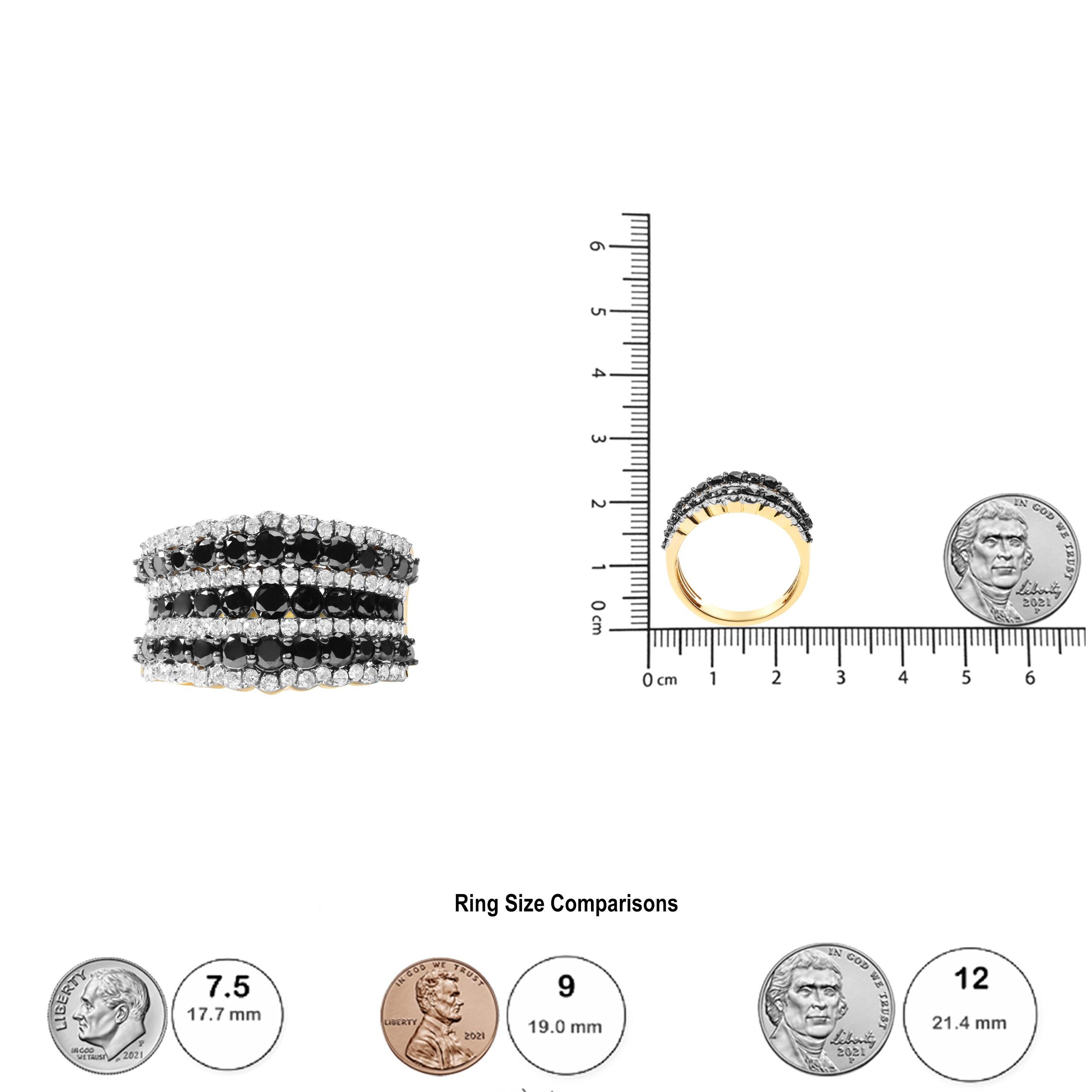 Bague en argent sterling plaqué or jaune 14K avec 1 3/4 Cttw de diamant Pour hommes en vente