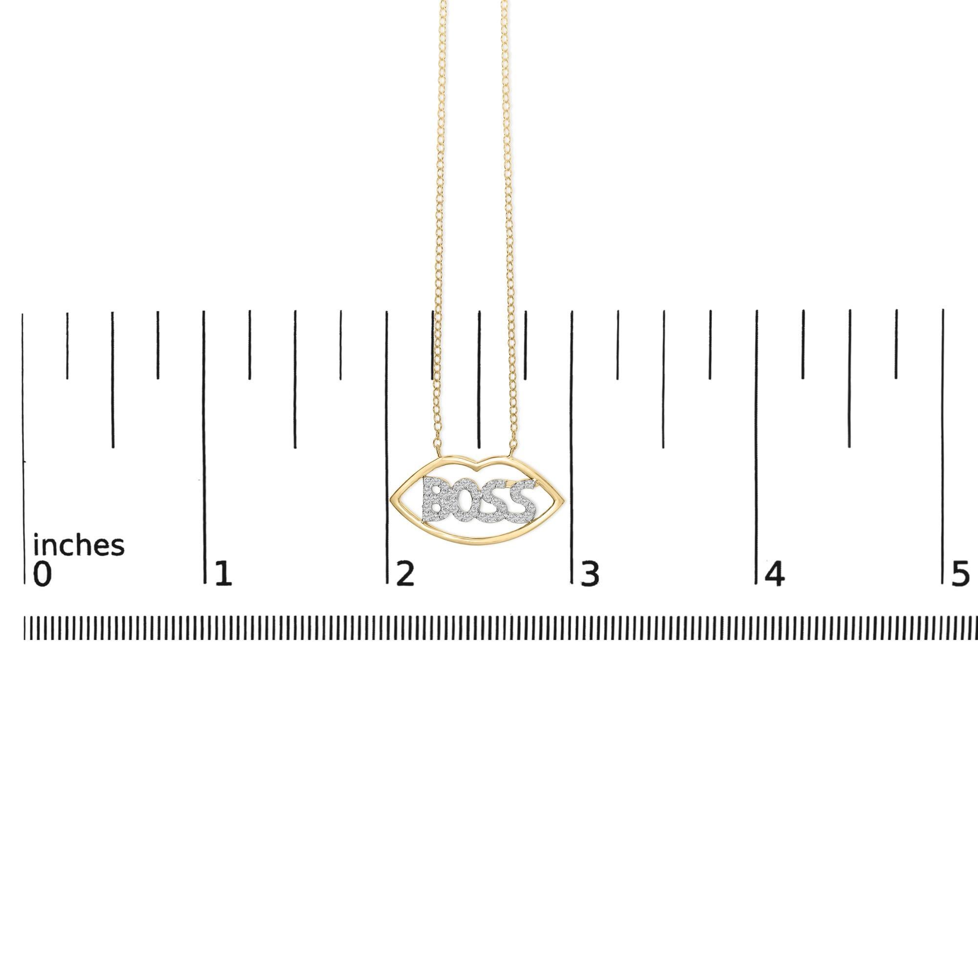 14K Gelbgold vergoldet Silber 1/4 Cttw Diamond 