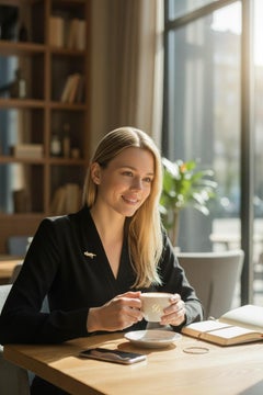 14K Gelbgold verspielte Katze Brosche mit Perle Akzent