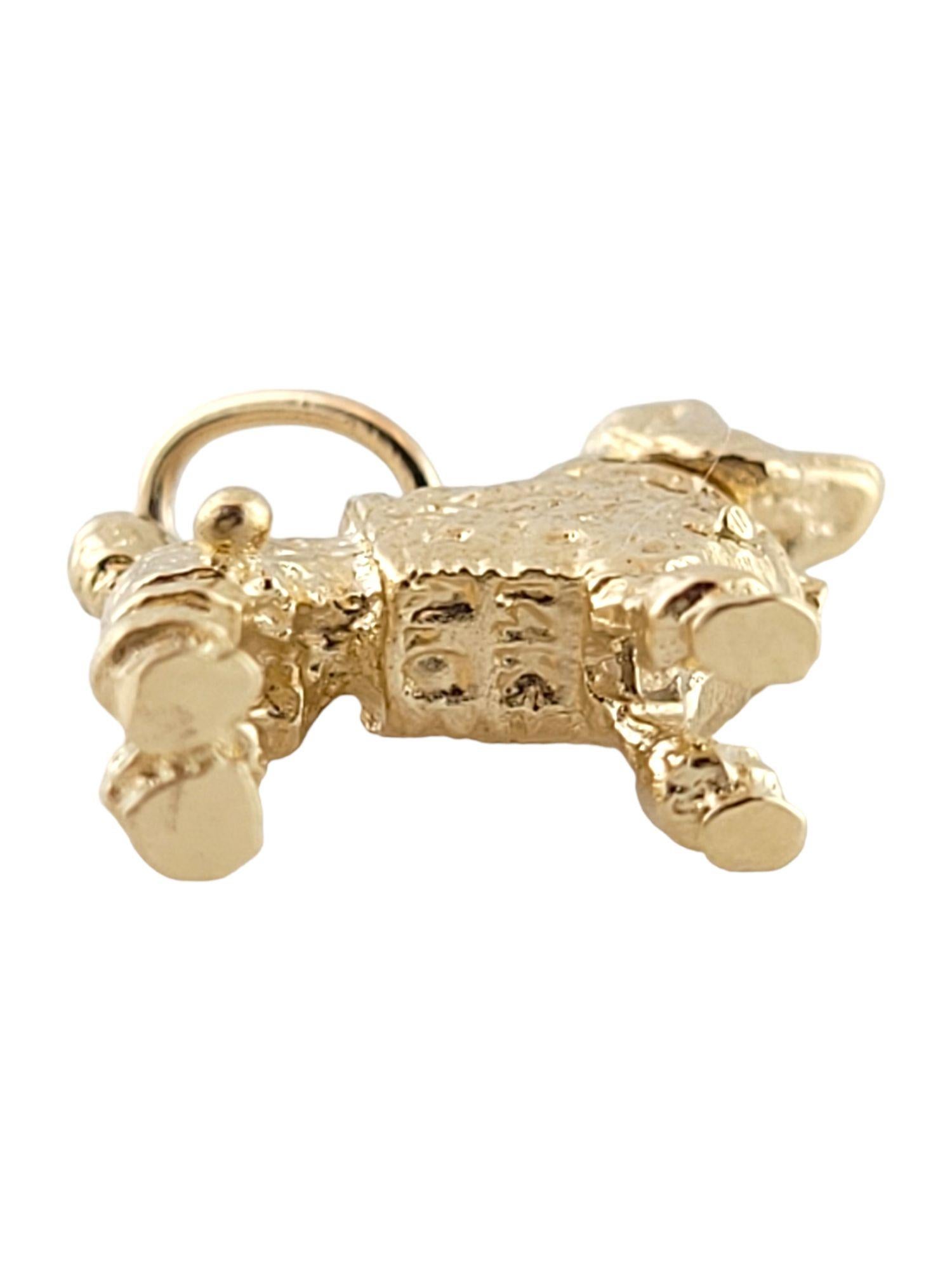 14k Yellow Gold Poodle Charm 3