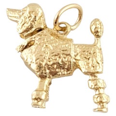 14k Yellow Gold Poodle Charm